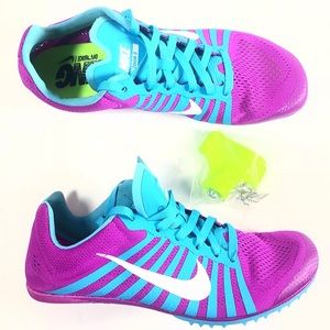 NIKE ZOOM D DISTANCE TRACK AND FIELD SHOES Purple